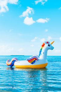 Preview wallpaper unicorn, sea, vacation