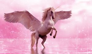 Preview wallpaper unicorn, wings, horse, fantasy