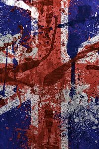 Preview wallpaper united kingdom, flag, paint, stain, texture