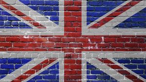 Preview wallpaper united kingdom, uk, bricks, flag