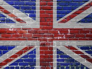 Preview wallpaper united kingdom, uk, bricks, flag