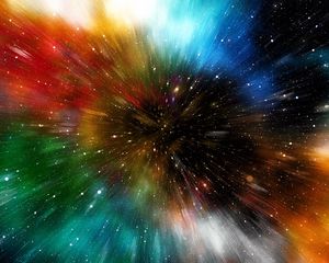 Preview wallpaper universe, galaxy, multicolored, immersion