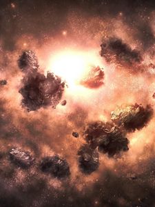Preview wallpaper universe, nebula, explosion, light