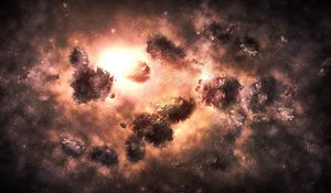 Preview wallpaper universe, nebula, explosion, light