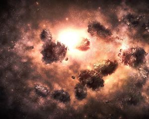 Preview wallpaper universe, nebula, explosion, light