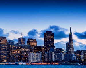 Preview wallpaper usa, california, san francisco, night, panorama