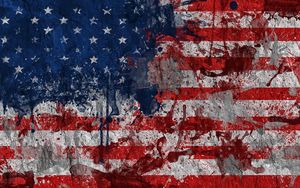 Preview wallpaper usa, flag, color, texture, surface
