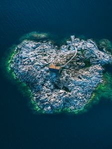 Preview wallpaper uto, sweden, island, top view