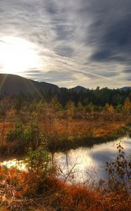 Preview wallpaper utumn, lake, forest, nature