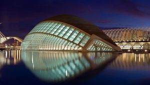 Preview wallpaper valencia, spain, building, architecture, reflection