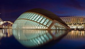 Preview wallpaper valencia, spain, building, architecture, reflection