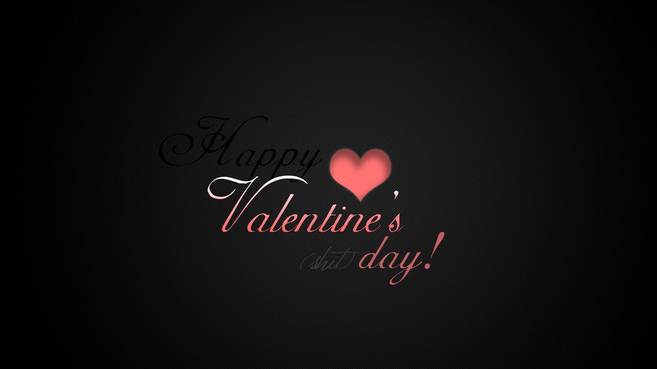 Wallpaper valentines day, heart, inscription, black, red