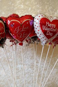 Preview wallpaper valentines day, hearts, balloons, signs, many