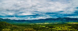 Preview wallpaper valley, grass, hills