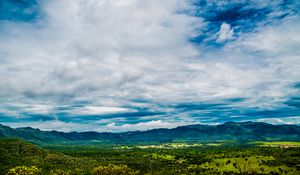 Preview wallpaper valley, grass, hills