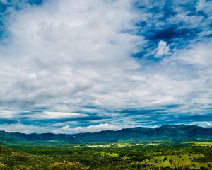 Preview wallpaper valley, grass, hills