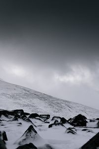 Preview wallpaper valley, hill, snow