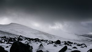 Preview wallpaper valley, hill, snow