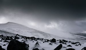 Preview wallpaper valley, hill, snow