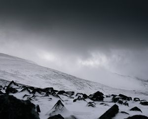 Preview wallpaper valley, hill, snow