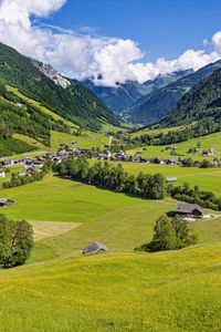 Preview wallpaper valley, houses, village, mountains