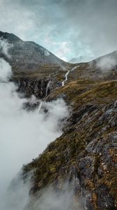 Preview wallpaper valley, mountains, clouds, nature