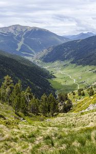 Preview wallpaper valley, mountains, hills, landscape, nature