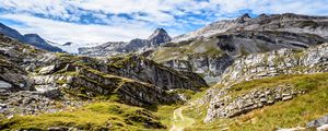 Preview wallpaper valley, mountains, landform, landscape, nature