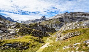 Preview wallpaper valley, mountains, landform, landscape, nature