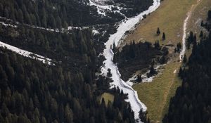 Preview wallpaper valley, slope, forest, aerial view