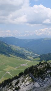 Preview wallpaper valley, slope, mountains, landscape