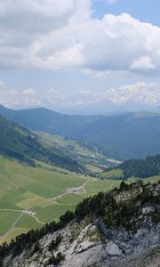 Preview wallpaper valley, slope, mountains, landscape