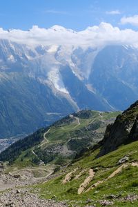 Preview wallpaper valley, trail, mountains, landscape