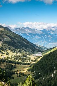 Preview wallpaper valley, trees, mountains, landscape