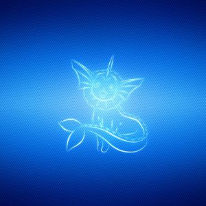 Preview wallpaper vaporeon, light, line, pokemon blue