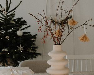 Preview wallpaper vase, branches, bouquet, light, aesthetics