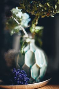 Preview wallpaper vase, flowers, dried flowers, blur