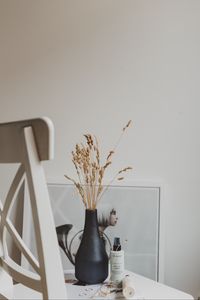 Preview wallpaper vase, grass, spikelets, interior, decor