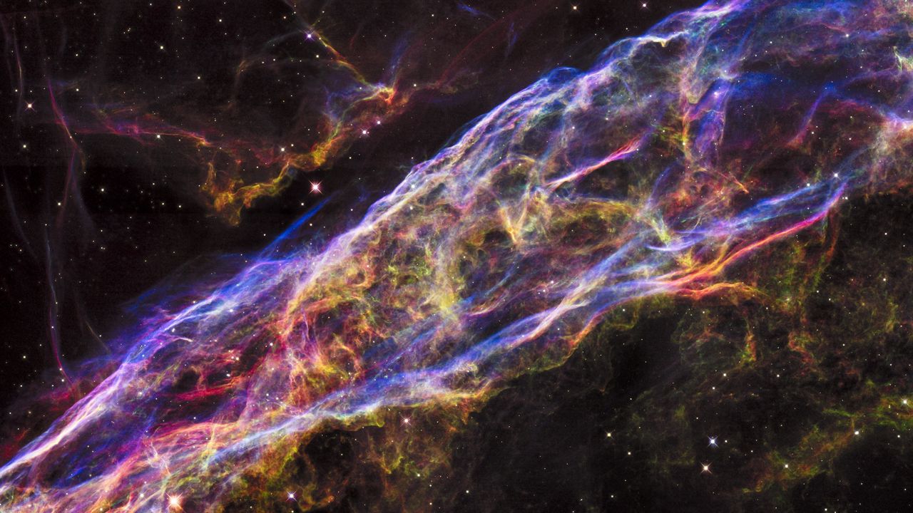 Wallpaper veil nebula, nebula, stars, glow, space