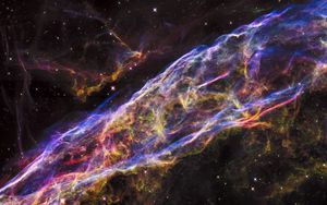 Preview wallpaper veil nebula, nebula, stars, glow, space