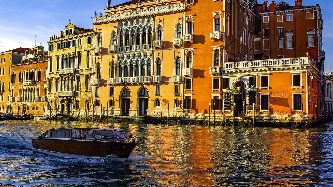 Wallpaper venice, canal, italy, boat