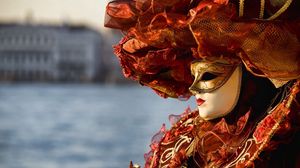 Preview wallpaper venice, carnival, mask, outfit