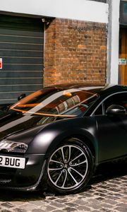 Preview wallpaper veyron, matte, bugatti, supercar