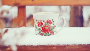 Preview wallpaper village, mug, winter