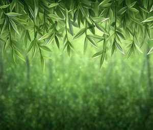 Preview wallpaper vines, greenery, jungle, green