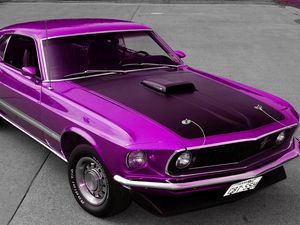 Preview wallpaper vintage mustang, mustang, classic mustang, tune