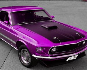 Preview wallpaper vintage mustang, mustang, classic mustang, tune