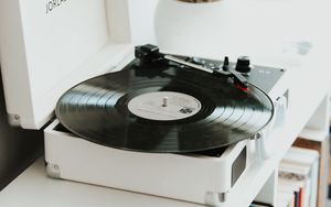 Preview wallpaper vinyl record, vinyl player, music, vinyl