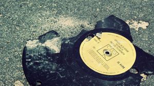 Preview wallpaper vinyl records, fragments, fall