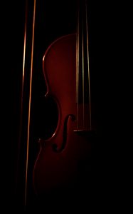 Preview wallpaper violin, musical instrument, dark